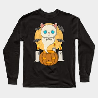 The Ghost Neko Long Sleeve T-Shirt